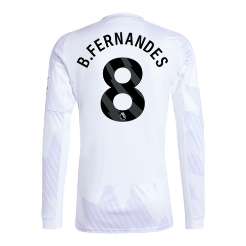 B.FERNANDES #8 Manchester United 25/26 Men's Away Long Sleeve Shirt - PL Font