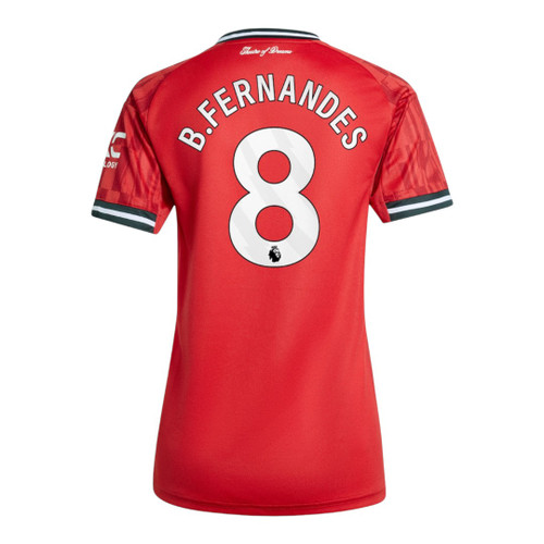 B.FERNANDES #8 Manchester United 25/26 Women's Home Shirt - PL Font