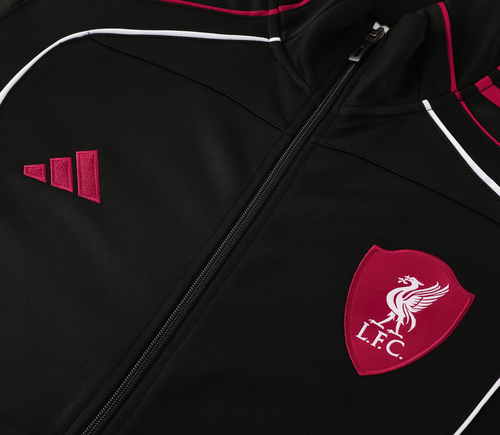 Liverpool 25/26 Men's Black Long Zip Jacket