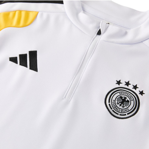 Germany 2026 Men's White Short Zip Tracksuit