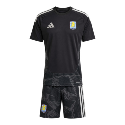 Aston Villa 26/27 Kid's Black Goalkeeper Set