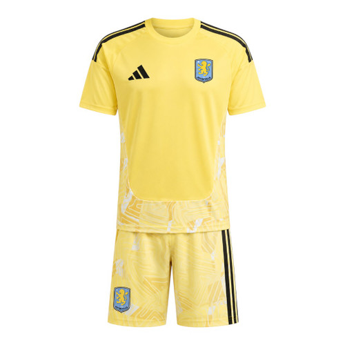 Aston Villa 26/27 Kid's Yellow Goalkeeper Set