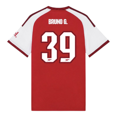 BRUNO G. #39 Arsenal 26/27 Stadium Men's Home Shirt - Club Font