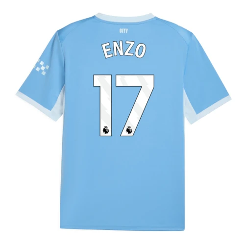 ENZO #17 Manchester City 26/27 Stadium Men's Home Shirt - PL Font