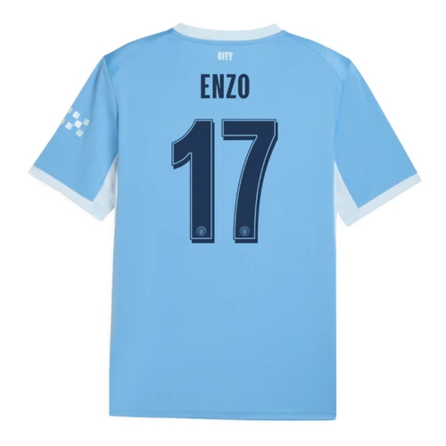 ENZO #17 Manchester City 26/27 Stadium Men's Home Shirt - Club Font