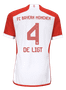DE LIGT #4 Bayern Munich 23/24 Authentic Men's Home Shirt