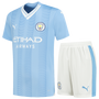 Manchester City 23/24 Kid's Home Shirt and Shorts