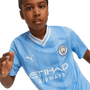 DE BRUYNE #17 Manchester City 23/24 Kid's Home Shirt and Shorts - PL Font