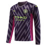 Manchester City 23/24 Men's Purple Goalkeeper Long Sleeve Shirt