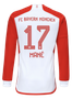 MANÉ #17 Bayern Munich 23/24 Men's Home Long Sleeve Shirt