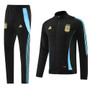 Argentina 24/25 Men's Black Long Zip Jacket