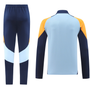 Real Madrid 24/25 Men's Light Blue Long Zip Jacket