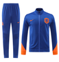 Netherlands 2024 Men's Blue Long Zip Jacket