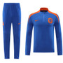 Netherlands 2024 Men's Blue Short Zip Tracksuit
