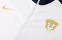 UNAM Pumas 24/25 Men's White Long Zip Jacket