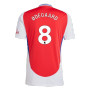 ØDEGAARD #8 Arsenal 24/25 Stadium Men's Home Shirt - PL Font