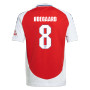 ØDEGAARD #8 Arsenal 24/25 Kid's Home Shirt and Shorts - Arsenal Font