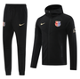 Barcelona 24/25 Men's Black Long Zip Hoodie Tracksuit