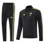 Mexico 2025 Men's Gold Black Long Zip Jacket