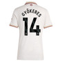 GYÖKERES #14 Arsenal 25/26 Women's Third Shirt - PL Font