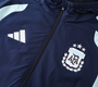 Argentina 2026 Men's Navy Long Zip Windbreaker