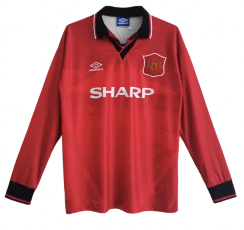 Manchester United 94/96 Men's Home Retro Long Sleeve Shirt