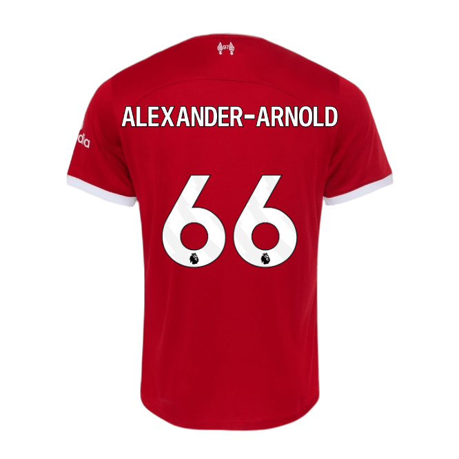 ALEXANDER-ARNOLD #66 Liverpool 23/24 Authentic Men's Home Shirt - PL Font