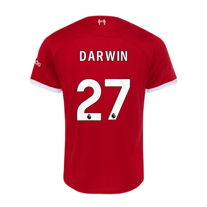 DARWIN #27 Liverpool 23/24 Authentic Men's Home Shirt - PL Font