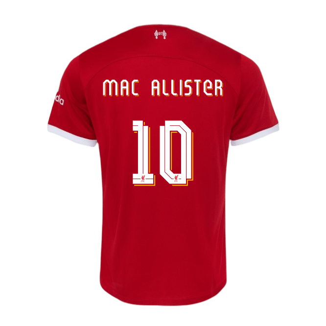 MAC ALLISTER #10 Liverpool 23/24 Authentic Men's Home Shirt - LFC Font