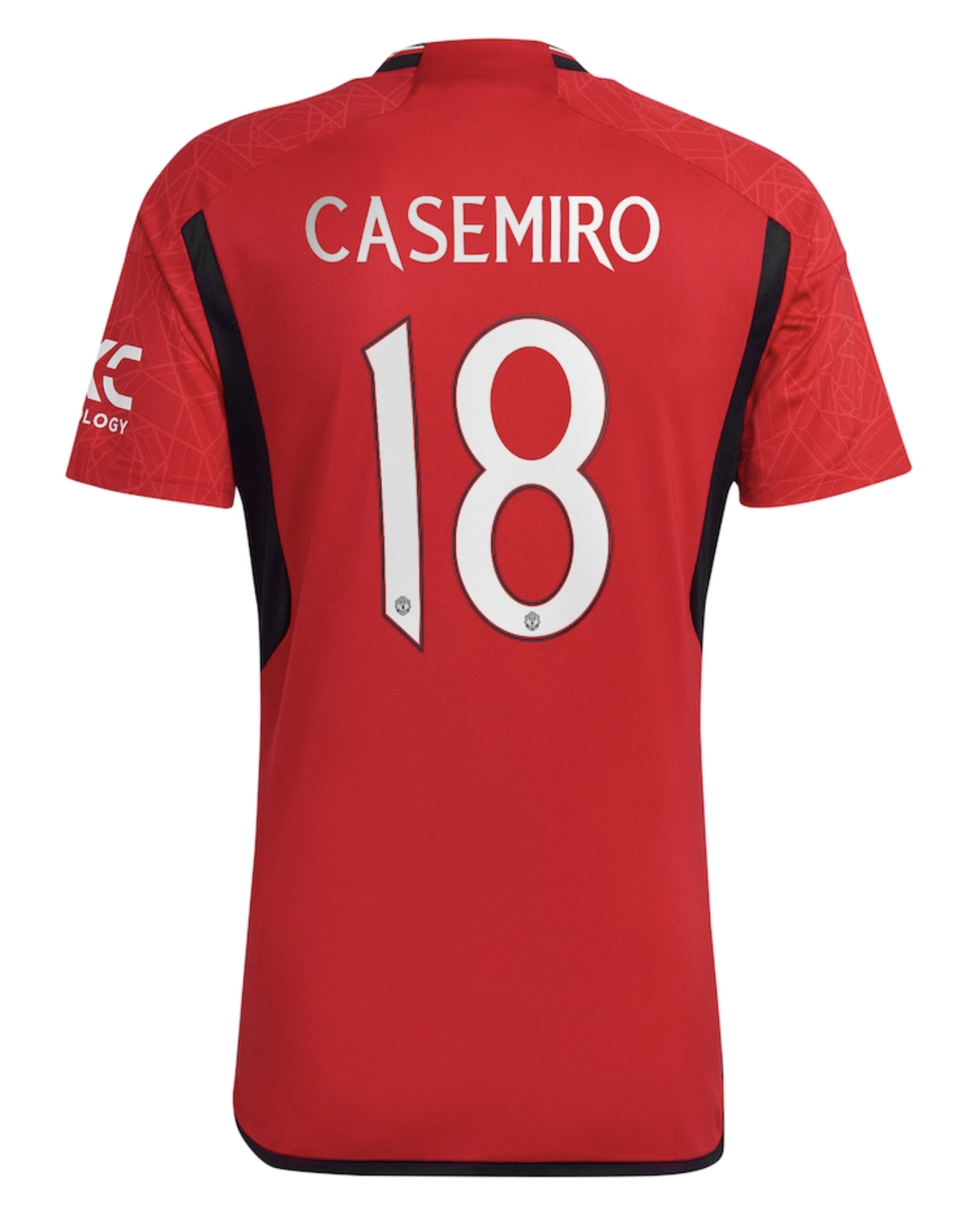 CASEMIRO #18 Manchester United 23/24 Stadium Men's Home Shirt - Man United Font