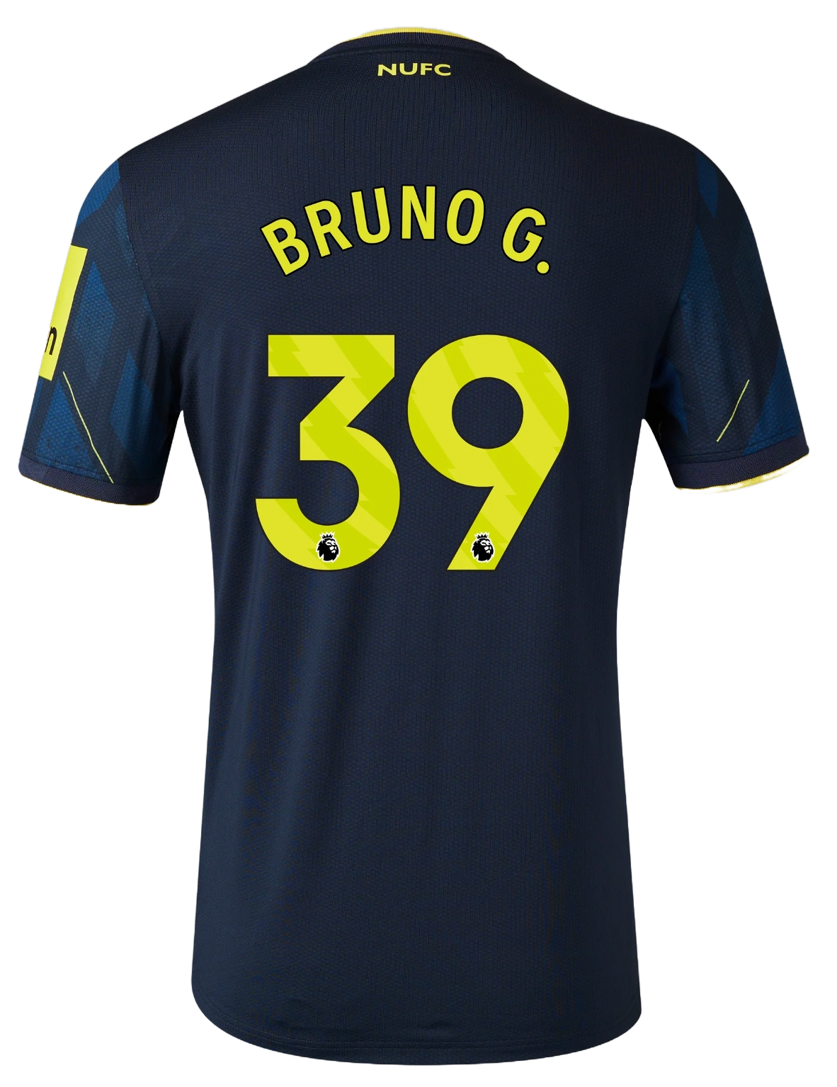 BRUNO G. #39 Newcastle United 23/24 Stadium Men's Third Shirt - PL Font