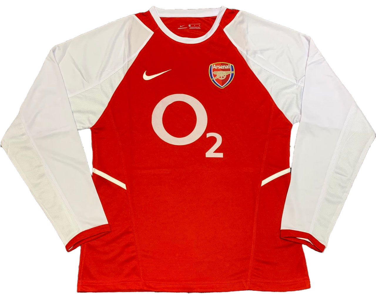 Arsenal 02/04 Men's Home Retro Long Sleeve Shirt