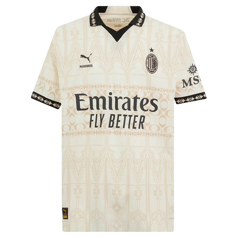 AC Milan X Pleasures 23/24 Authentic Men's Light Shirt