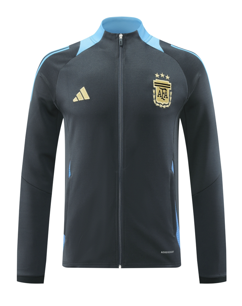 Argentina 24/25 Men's Gray Long Zip Jacket