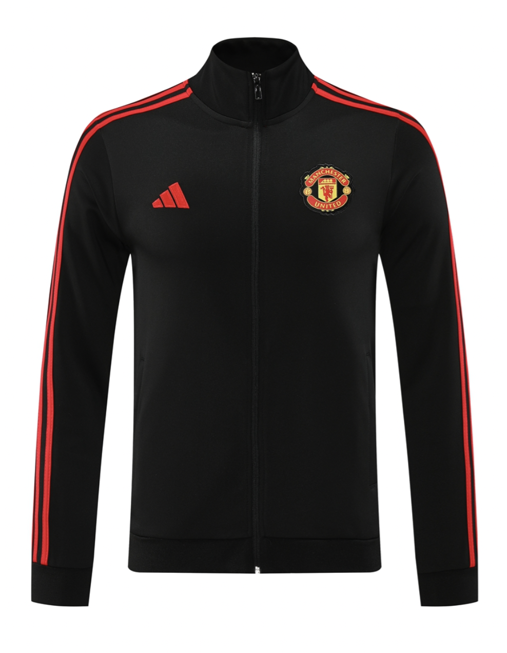 Manchester United 24/25 Men's Black Long Zip Jacket