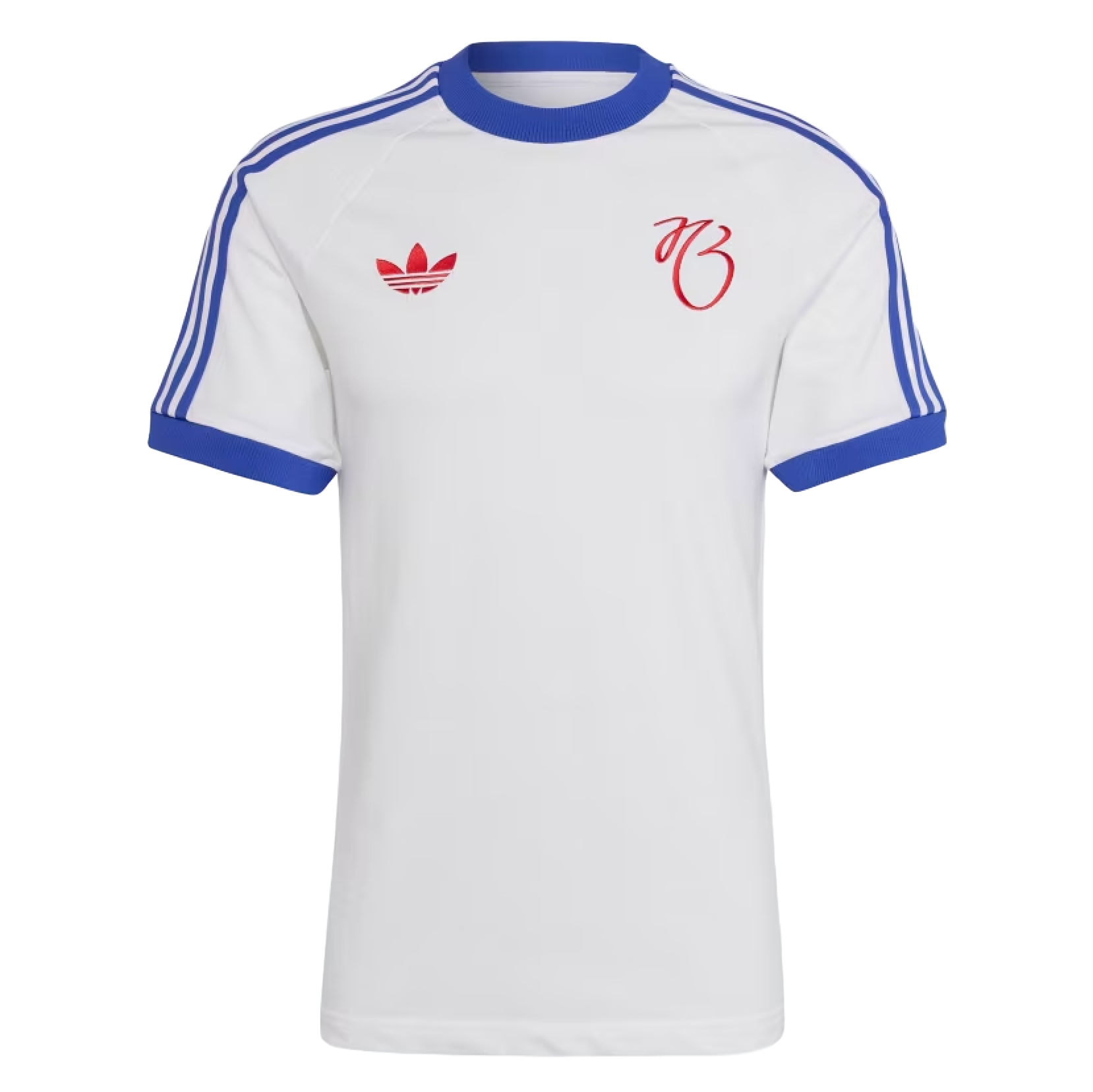 Real Madrid 24/25 Men's JB White 3-Stripes T-Shirt