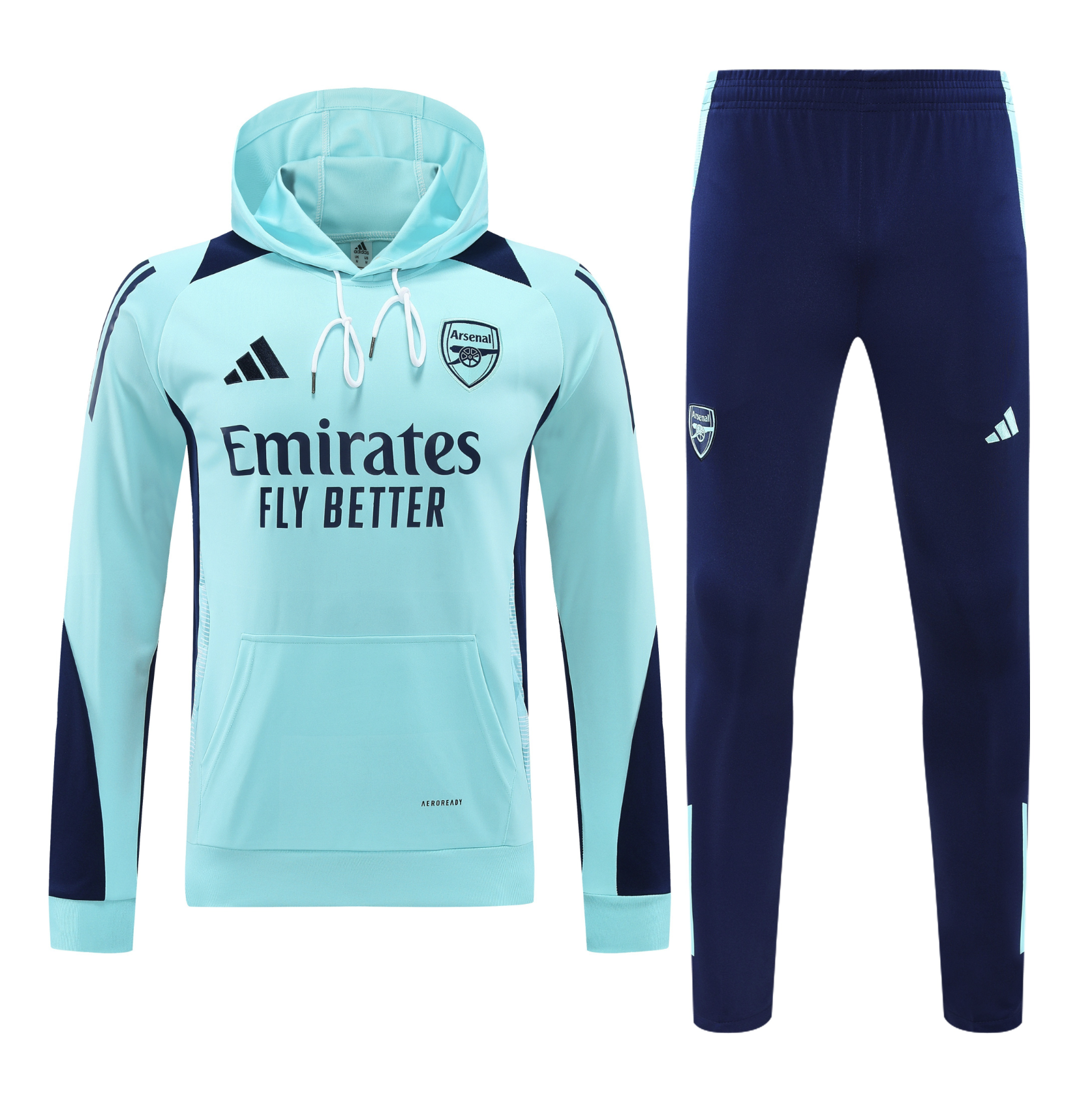 Arsenal 24/25 Men's Turquoise Hoodie Tracksuit