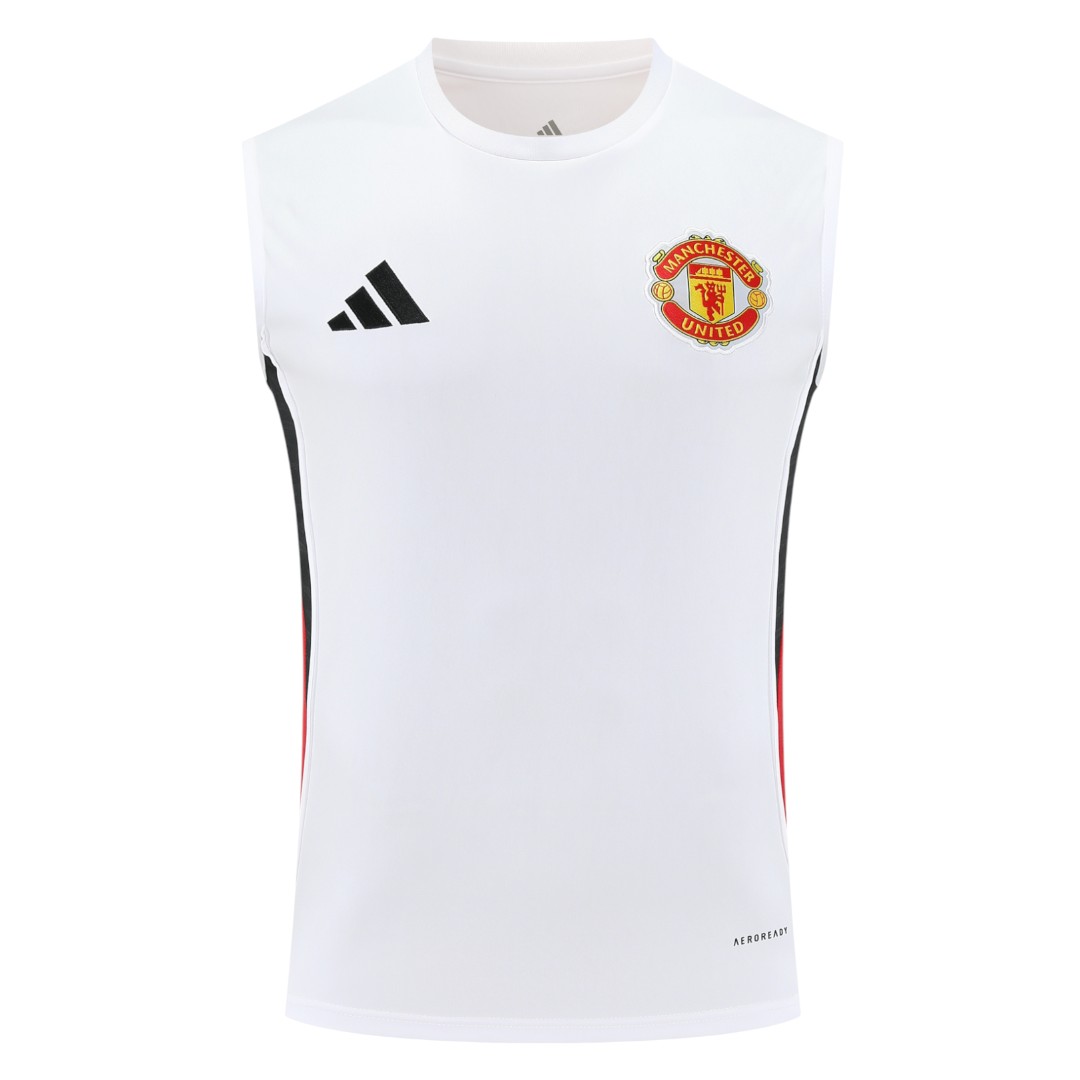 Manchester United 25/26 Men's White Training Tank Top