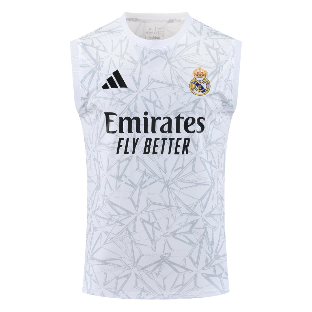 Real Madrid 25/26 Men's Gray Pre-Match Tank Top