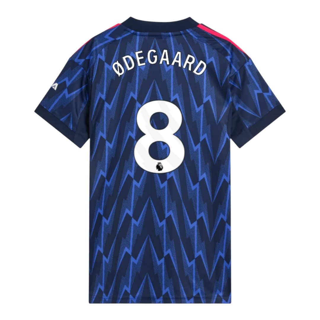 ØDEGAARD #8 Arsenal 25/26 Women's Away Shirt - PL Font