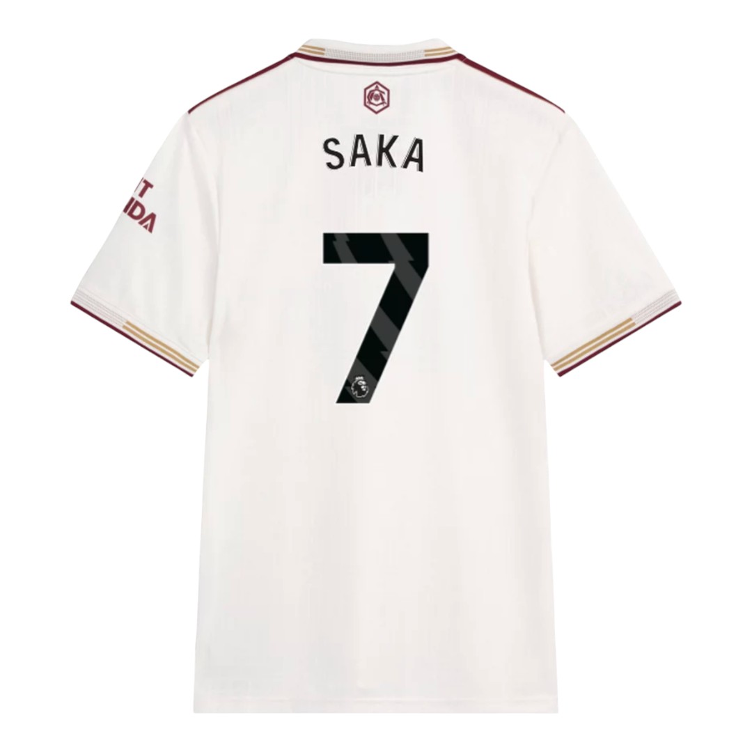 SAKA #7 Arsenal 25/26 Authentic Men's Third Shirt - PL Font
