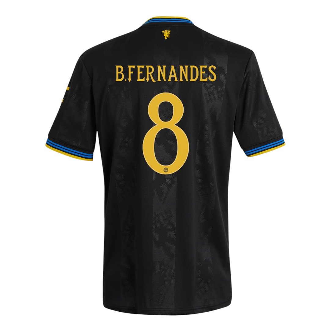 B.FERNANDES #8 Manchester United 25/26 Women's Third Shirt - Man United Font