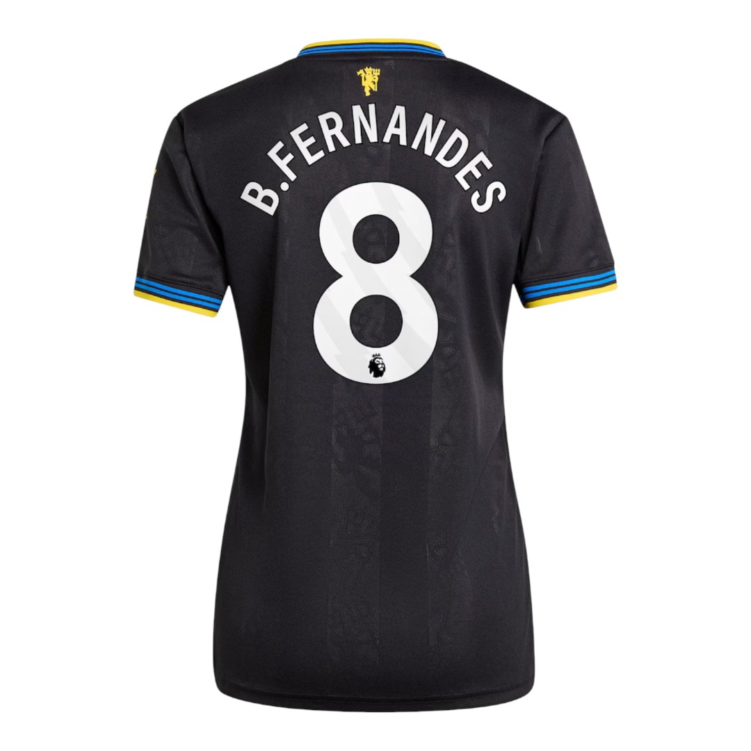 B.FERNANDES #8 Manchester United 25/26 Women's Third Shirt - PL Font