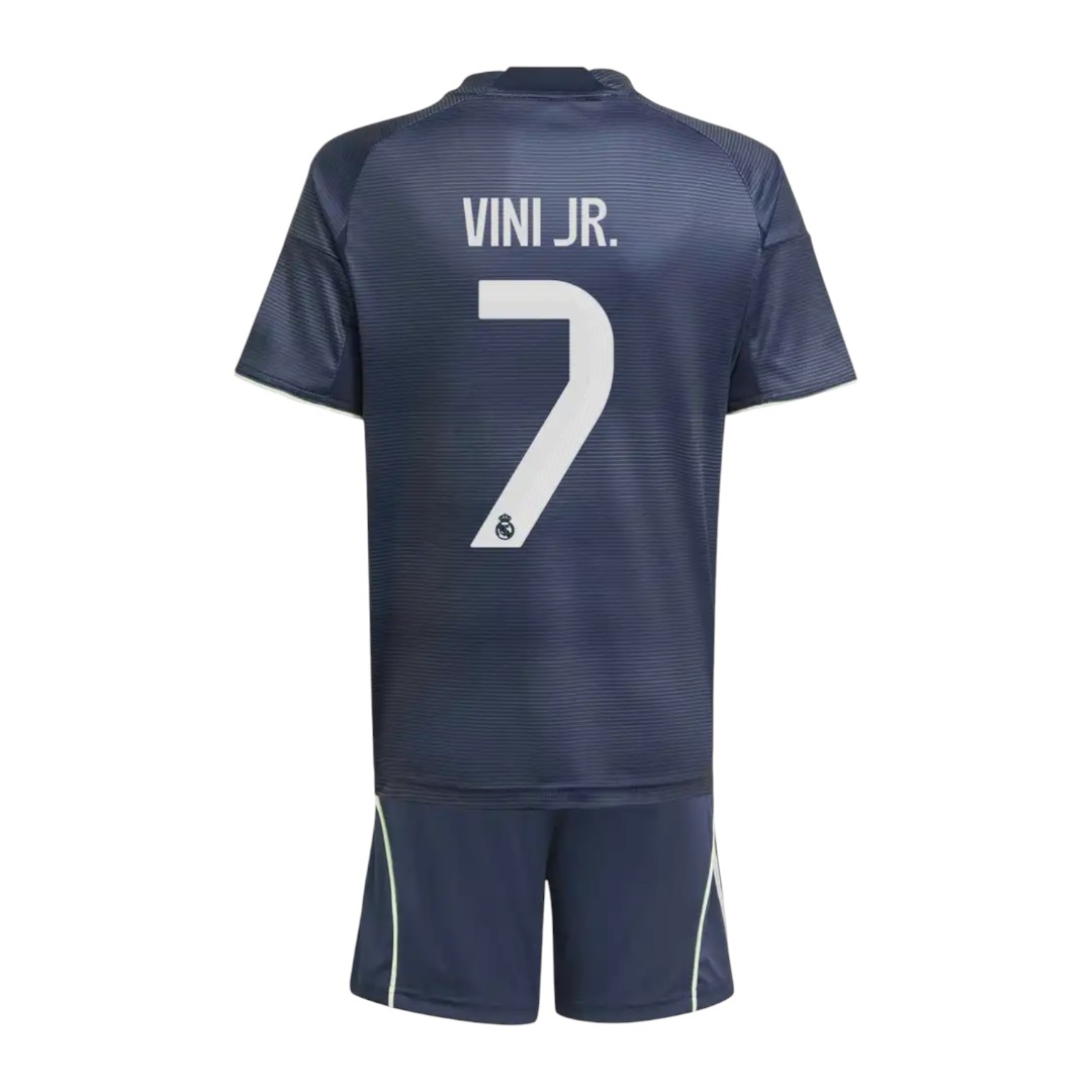 VINI JR #7 Real Madrid 25/26 Kid's Away Mini-Kit