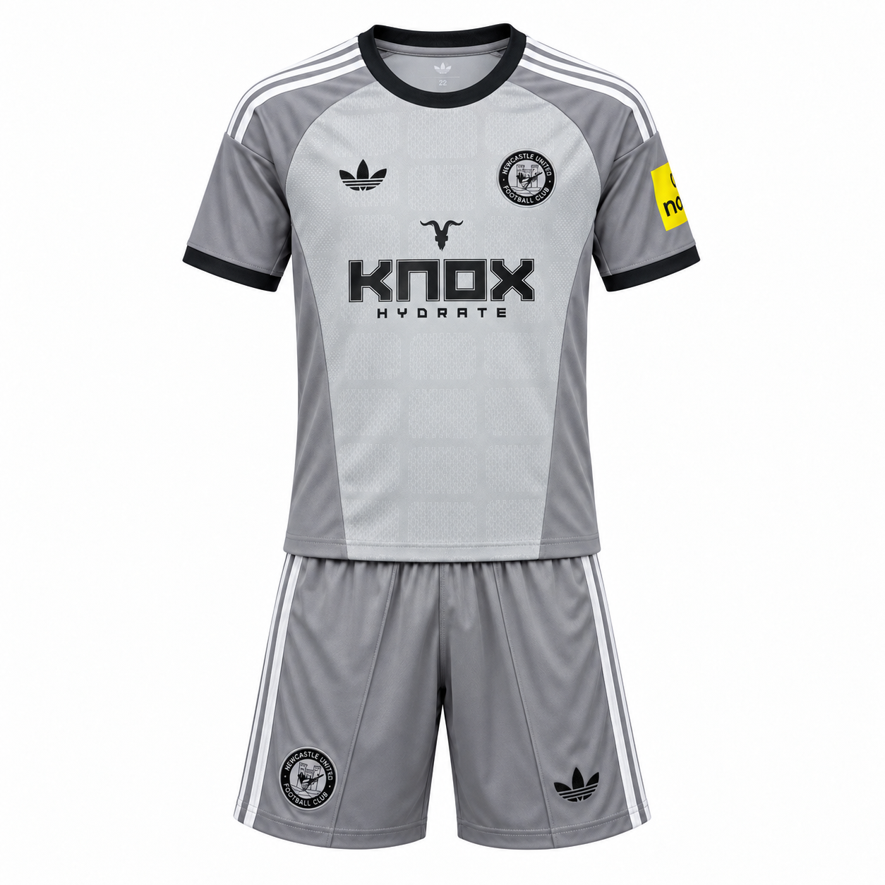 Newcastle United 26/27 Kid's Gray Goalkeeper Set