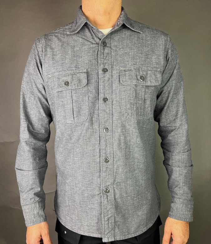 KH "PBY" Mock Twist Chambray "Salt and Pepper" shirt