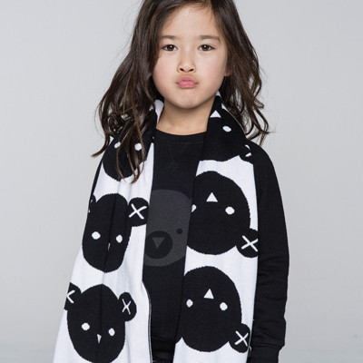 HUX BABY | Scarf - Knit Scarf  |  Black