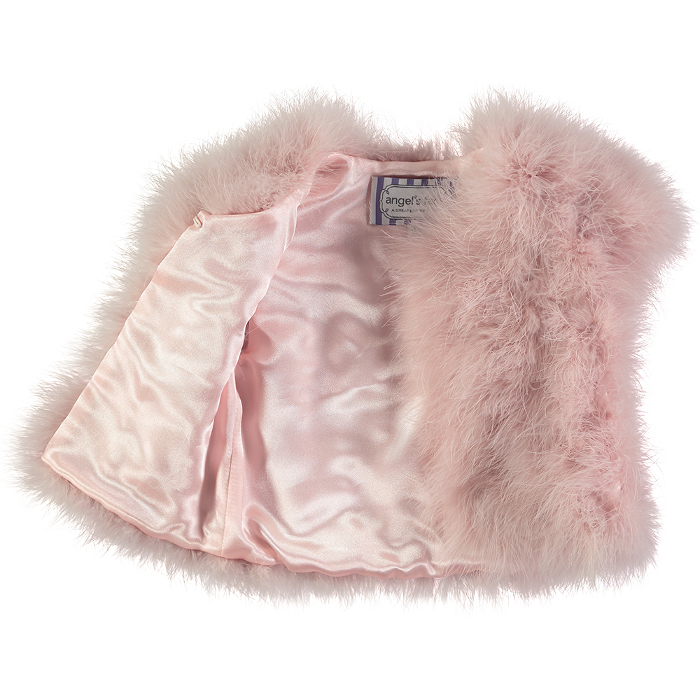 Angel's Face | Marabou Feather Jacket | Blush Pink