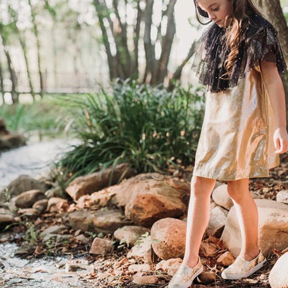 VELVETEEN | Ruby Party Dress | Honey Lame