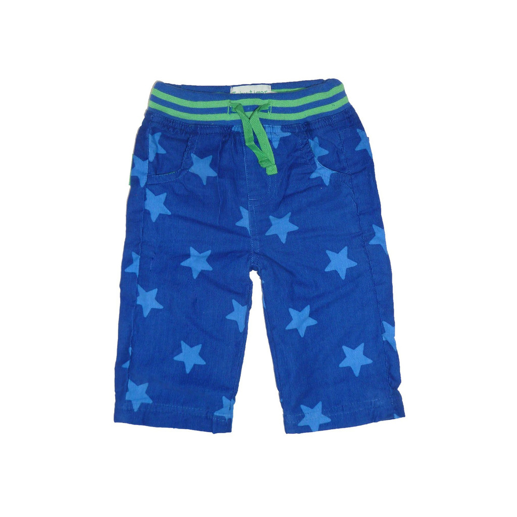 TOBY TIGER | Baby Trousers -Cord Blue Star